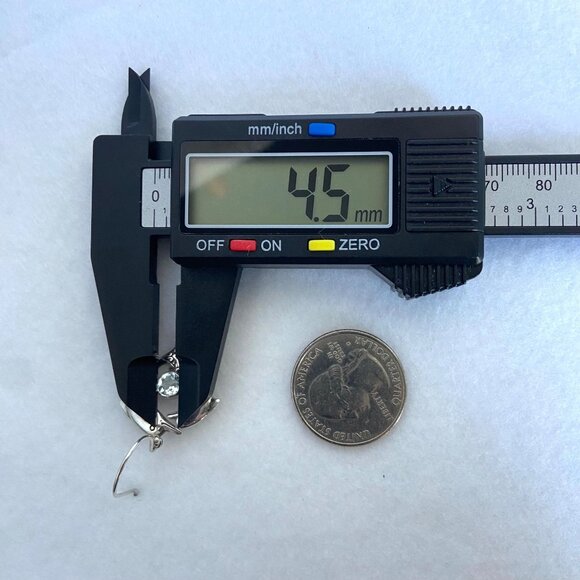 Sterling Silver 925 Blue Topaz Dolphin Earrings & Pendant Necklace Set 18" - Picture 14 of 16